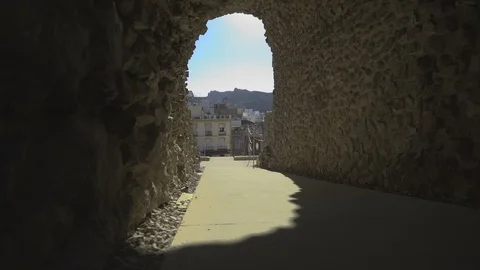 Tunnel of Stone in Spain Video stock 97121913