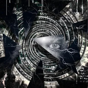 Tunnel of Time Stock Illustration