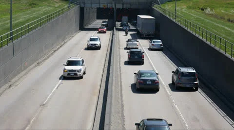 Tunnel Traffic Stock Footage 23162453