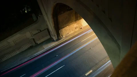 Tunnel Traffic Time-lapse Stock Footage 72161991