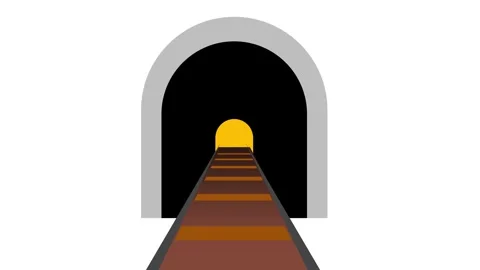 Tunnel Train Stock Footage 335624647