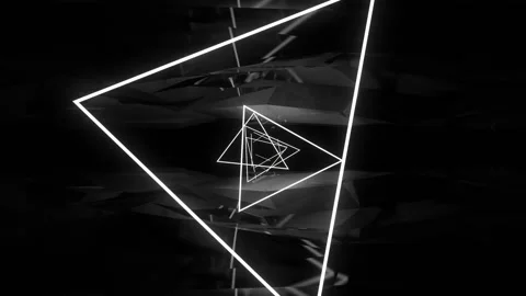 Tunnel of triangles Stock Footage 155141284