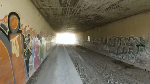Tunnel under the bridge Stock-Footage 164651772