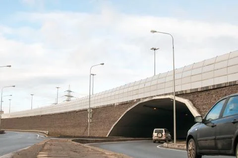 Tunnel under the expressway Foto stock