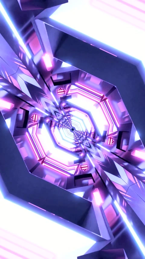 Tunnel video loop background featuring vibrant colors and motion creating a.. Stock Footage 322774393