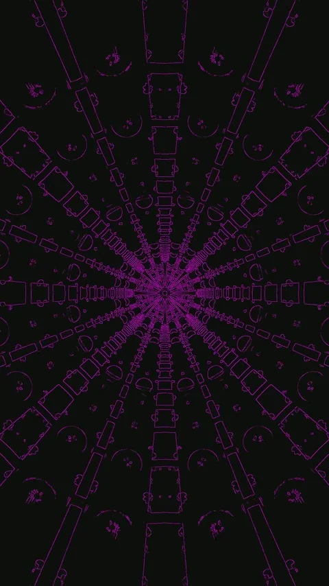 Tunnel video loop creates an immersive experience with seamless visuals for.. Stock Footage 321262627
