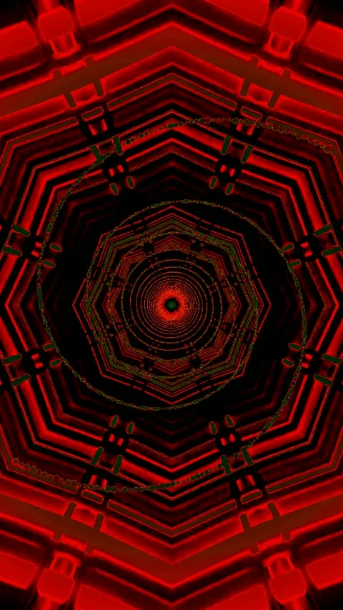 Tunnel video loop creates an immersive visual experience with seamless red .. Stock Footage 321563834