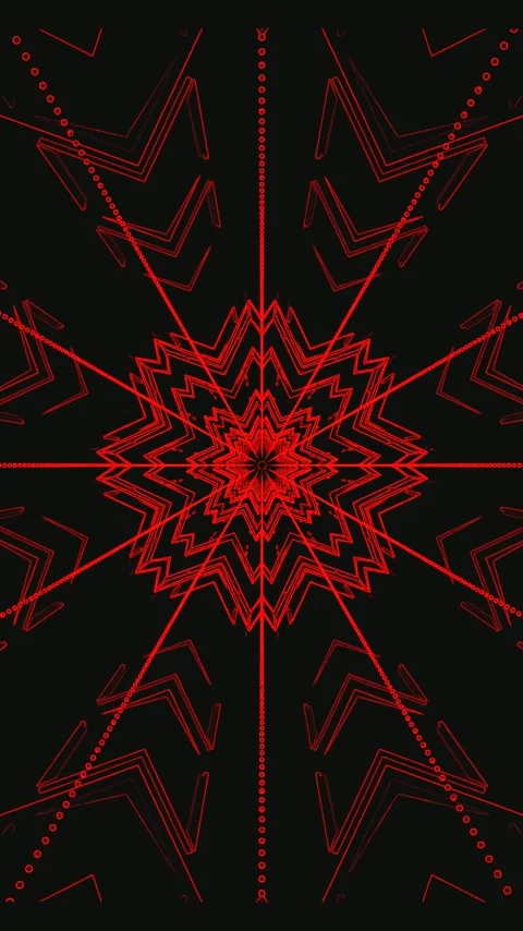 Tunnel video loop creates immersive visual experience with dynamic red patt.. Stock Footage 321571500