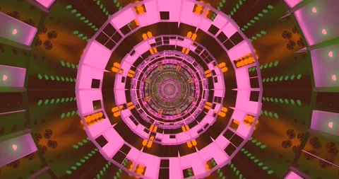Tunnel video loop creates a mesmerizing and immersive visual experience ideal Video stock 317174252