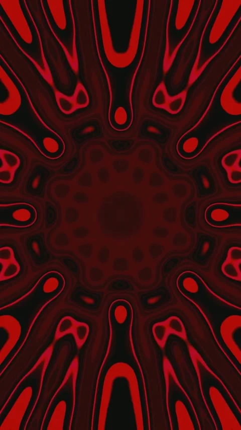 Tunnel video loop creates a mesmerizing red pattern that captivates viewers.. Stock Footage 321563104