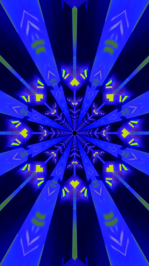 Tunnel video loop creates a motion background with bright colors Stock Footage 322772220