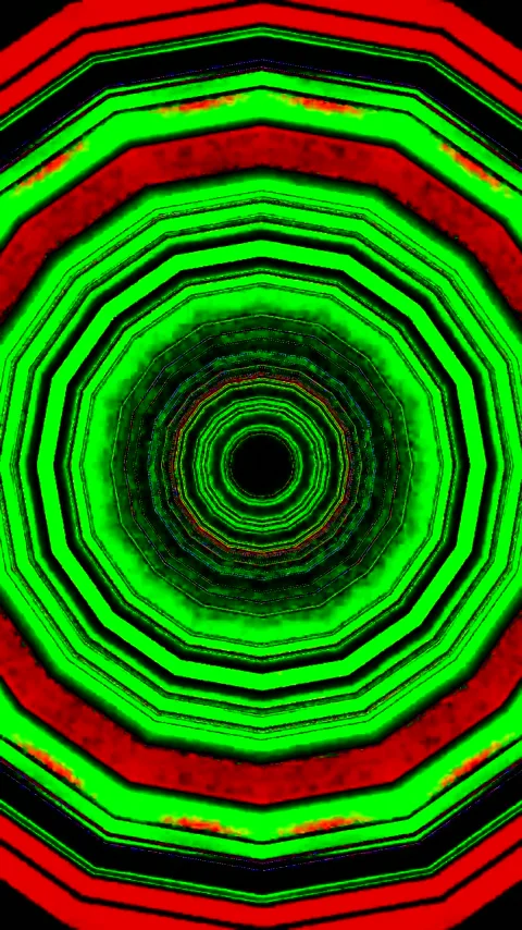 Tunnel video loop creates vibrant motion with bright colors and seamless de.. Stock Footage 321263251