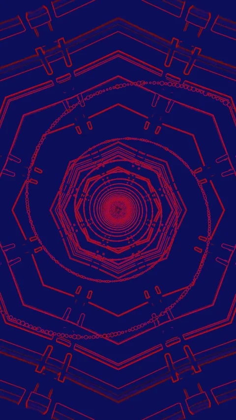 Tunnel video loop creates a vibrant and dynamic screensaver effect suitable.. Stock Footage 321564643