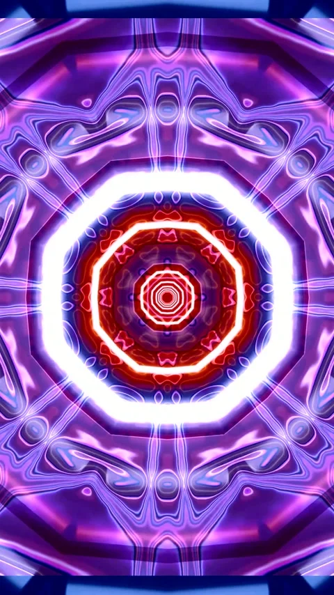 Tunnel video loop creating an immersive visual experience with vibrant colo.. Stock Footage 321564517
