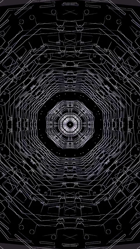 Tunnel video loop creating a mesmerizing visual experience of end Stock Footage 318178564