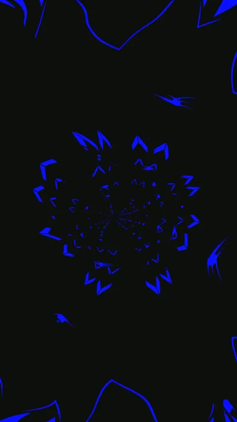 Tunnel video loop creating a mesmerizing visual experience in dark blue hue.. Video stock 321571300
