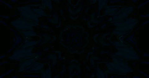 Tunnel video loop displaying vibrant blue geometric patterns with Stock Footage 318177668