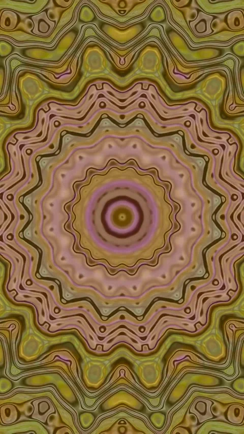 Tunnel video loop displays fluid motion and vibrant patterns creating a mes.. Stock Footage 321263493