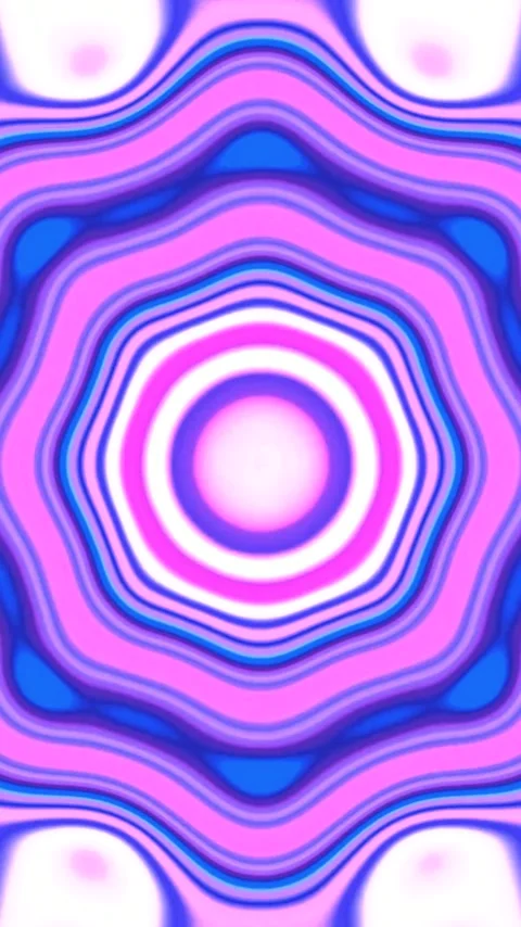 Tunnel video loop featuring vibrant purple and pink patterns creating a mes.. Stock Footage 320360380