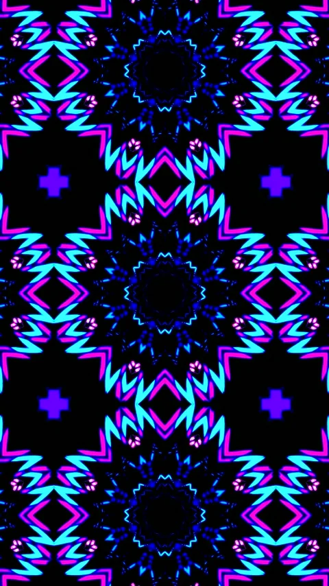 Tunnel video loop featuring vibrant patterns and colors for a captivating s.. Stock Footage 321571765