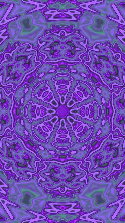 Tunnel video loop showcasing vibrant purple patterns for dynamic screensave.. Stock Footage 321263836