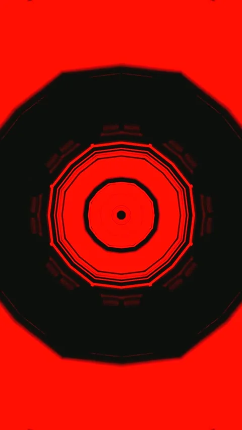 Tunnel video loop with vibrant red tones creating a seamless transition for.. Stock Footage 321572018