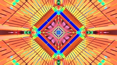Tunnel video seamless loop creates a vibrant and engaging visual experience.. Stock Footage 320389949