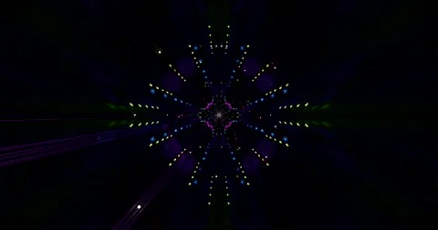 Tunnel video visual loop creates immersive experience with vibrant colors a.. Stock Footage 318936671