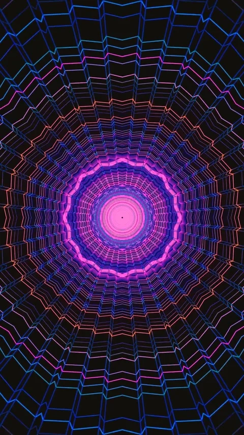 Tunnel video visual loop creates a captivating backdrop for relaxation or e.. Stock Footage 321266584