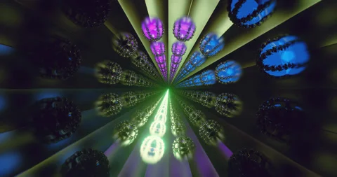 Tunnel video visual loop program showcasing vibrant light patterns and dyna.. Stock Footage 319433462