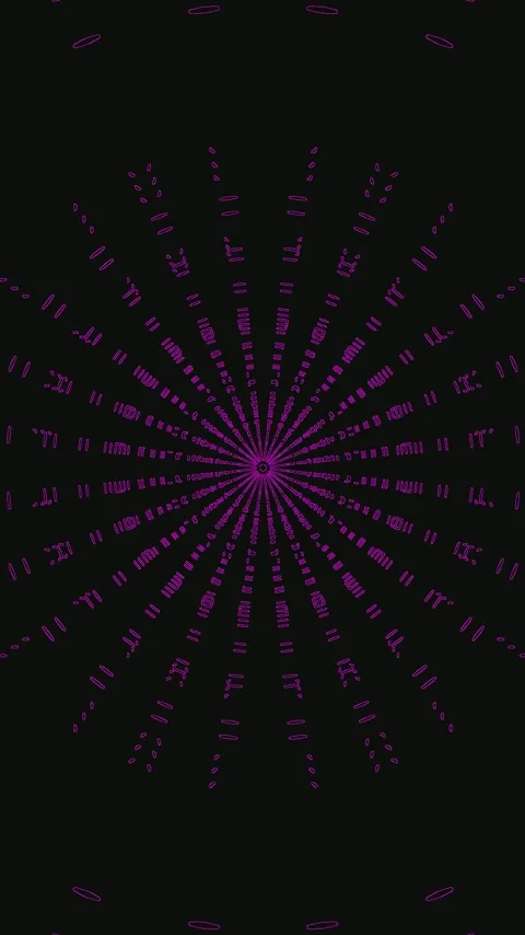 Tunnel video visual loop screensaver with seamless motion and vibrant purpl.. Stock Footage 321569796