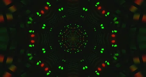 Tunnel video visual loop with vibrant colors and seamless flow of motion fo.. Stock Footage 318606373