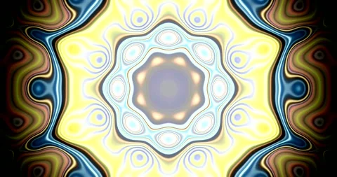 Tunnel video visualizer loop featuring vibrant colors and smooth transitions Stock Footage 320387740