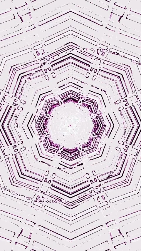 Tunnel video visuals create an endless mesmerizing loop of geometric patter.. Stock Footage 321265470
