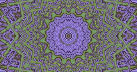 Tunnel video vj loop created with vibrant green patterns for seamless and c.. Stock Footage 320060172