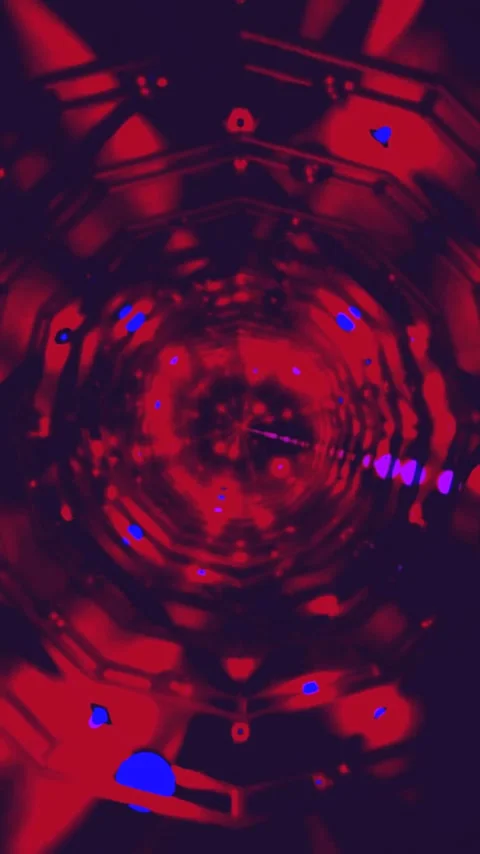 Tunnel video VJ loop creates a dynamic immersive experience with vibrant co.. Stock Footage 321571719