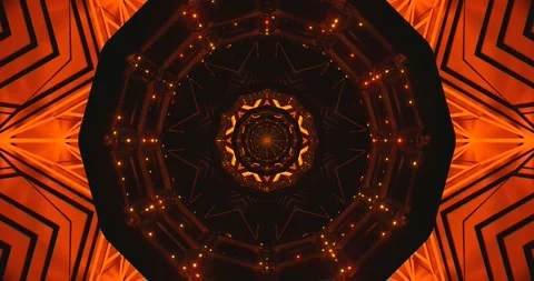Tunnel video vj loop screensaver showcases seamless geometric pat Stock Footage 318172229