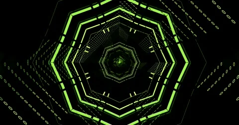 Tunnel video VJ loop screensaver creates an immersive experience with seaml.. Stock Footage 318610657