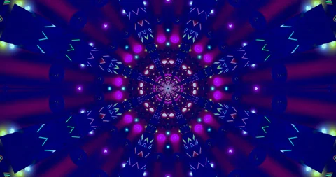 Tunnel video vj loop screensaver with vibrant colors and dynamic patterns f.. Stock Footage 319071775