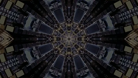 Tunnel video vj loop screensaver creates mesmerizing seamless visuals for r.. Stock Footage 319418129