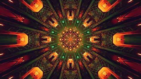 Tunnel video vj loop screensaver features vibrant colors and seamless movem.. Stock Footage 319422642