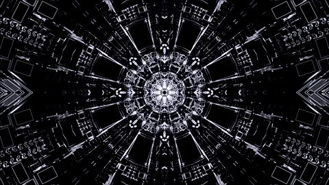 Tunnel video vj loop screensaver creating a seamless visual experience with.. Stock Footage 319430625