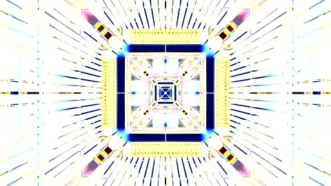 Tunnel video vj loop screensaver featuring mesmerizing geometric patterns i.. Stock Footage 320050275