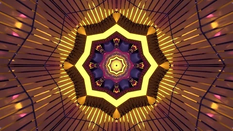 Tunnel video vj loop screensaver with vibrant colors and seamless motion fo.. Stock Footage 320389552