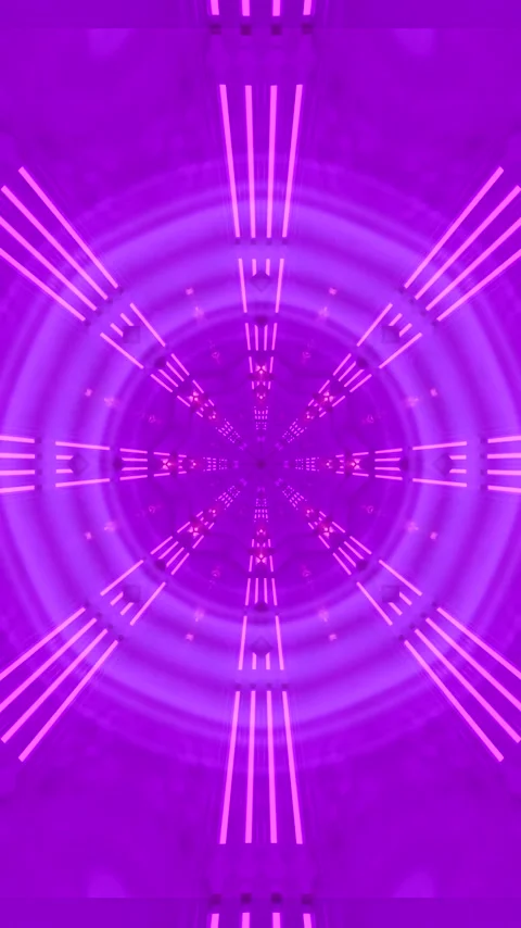 Tunnel video vj loop screensaver creates seamless visuals with vibrant purp.. Stock Footage 321262042