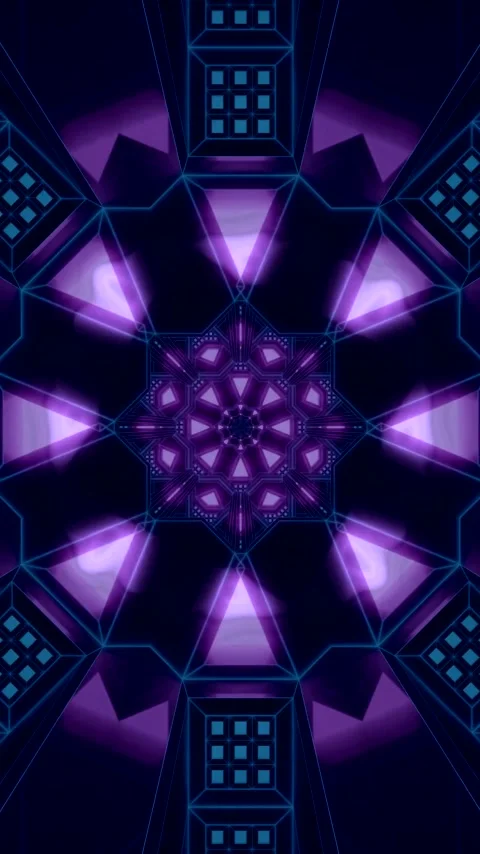Tunnel video vj loop screensaver with vibrant colors and seamless motion cr.. Stock Footage 321263390