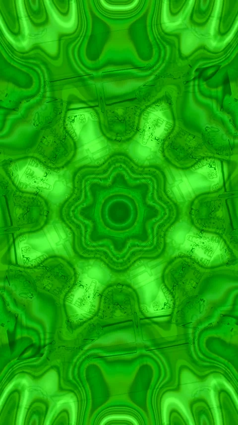 Tunnel video vj loop screensaver featuring seamless green patterns and shap.. Stock Footage 321263468