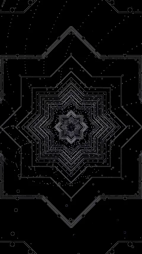 Tunnel video vj loop screensaver with seamless transitions and intricate pa.. Stock Footage 321263638