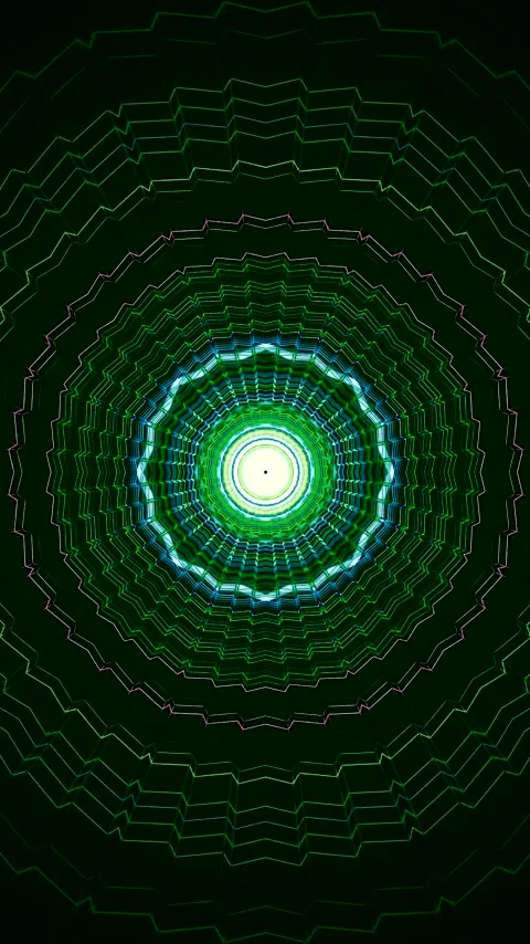 Tunnel video vj loop screensaver creating endless visual motion with vibran.. Vidéo 321270802
