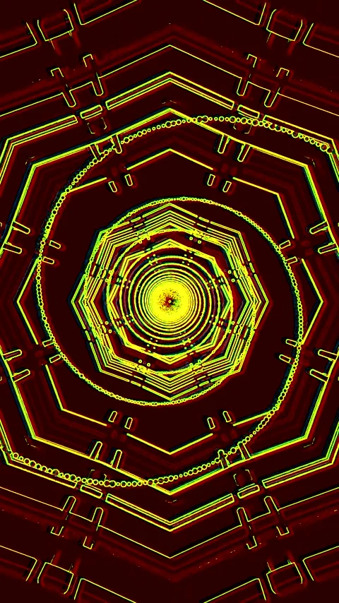 Tunnel video vj loop screensaver creates dynamic and immersive experience w.. Stock Footage 321271174